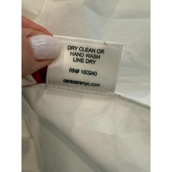 Cara Cara White Puff Sleeve Sip Sip Mini Dress - Size M - Picture 6 of 9